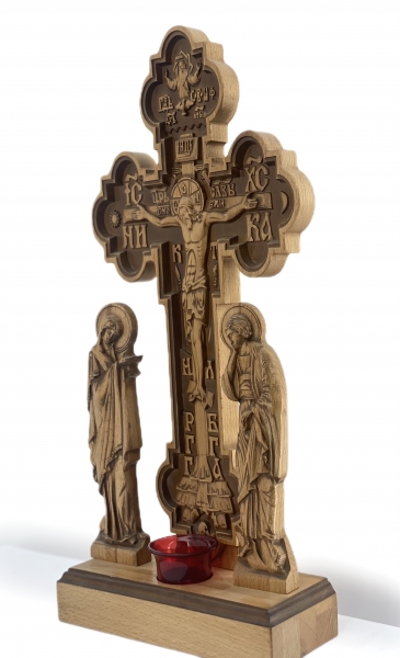 Хрест на підставці, дерев'яний 54х26