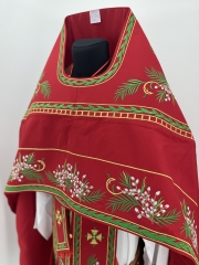 Облачення священника, вишите на габардині, вишивка &quot;Котики&quot; з вишитим галуном 
