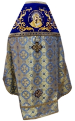 Облачення священника комбіноване з парчі &quot;Афонський хрест&quot;, з вишитим опліччям, вишивка &quot;Новий візерунок&quot;