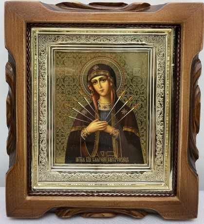 Іконки Богородиці "Пом'якшення злих сердець" 19х17 см