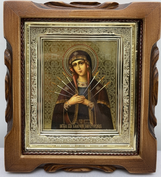 Іконки Богородиці "Пом'якшення злих сердець" 19х17 см