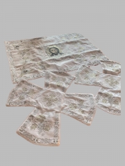 Покровці та воздух з вишивкою &quot;Виноград&quot;, з вишитим галуном та іконою &quot;Нерукотворний Образ&quot;