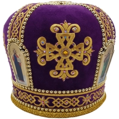 Митра  "Крест"  фиолетовая 