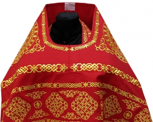 Облачение священника вишитое на габардине, вишивка