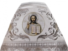 Облачення священника комбіноване з парчі &quot;Флорівський хрест&quot;, з вишитим опліччям, Вишивка &quot;Нова вишивка&quot;