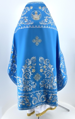 Облачення священника вишите на габардині, вишивка "Троянда" з вишитим галуном