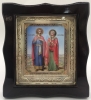 Икона свящ. муч. Адриан и Наталья 19х17