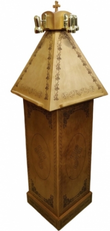 Аналой кліросний (дер.) 60х60см, (висота 165-110см) 