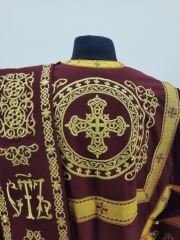 Стихар вишитий, орарь + поручі, тканина габардин
