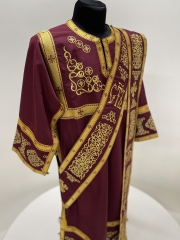 Стихар вишитий, орарь + поручі, тканина габардин