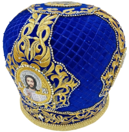 Митра  Сетка  синяя