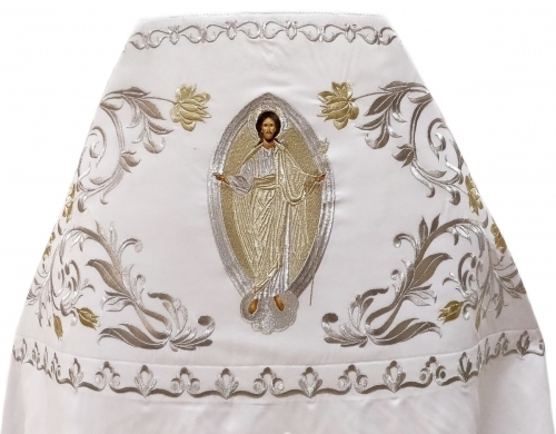 Облачення священника, вишите на габардині, вишивка "Роза" з вишитим галуном