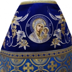 Облачення священника комбіноване з парчі &quot;Київський хрест&quot;, з вишитим опліччям, вишивка &quot;Лілія&quot;