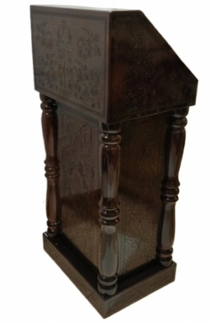Аналой центральний, з дверцятами, 61х45 (Висота 131 - 104см)
