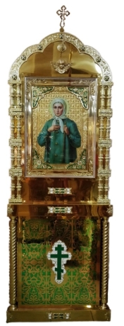 Киот на 4 колоны с иконой св.Ксении 