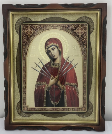 Ікона Богородиці "Семистрілна" 44х54