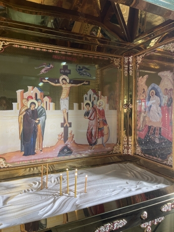 Панахидний кіот під пісок 142х75х275