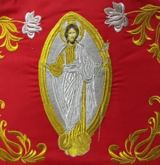 Облачення священника, вишите на габардині, вишивка &quot;Роза&quot; з вишитим галуном