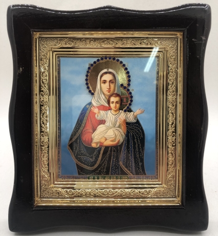 Ікона Богородиці "Аз есмь з вами і ніхто на вас" 19х17