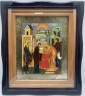Кіот з змінними іконами Двунадесятих свят 54х47см
