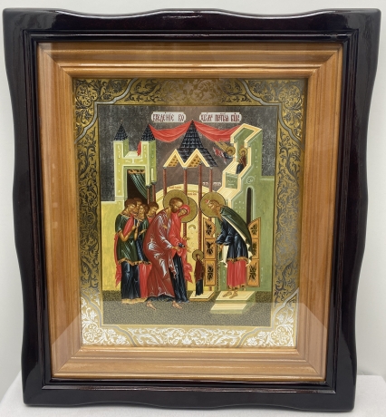 Кіот з змінними іконами Двунадесятих свят 54х47см