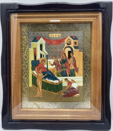 Кіот з змінними іконами Двунадесятих свят 54х47см