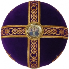 Митра  "Крест"  фиолетовая 