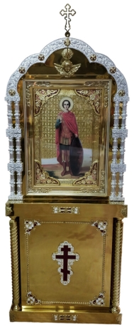 Киот на 3 колоны с иконой