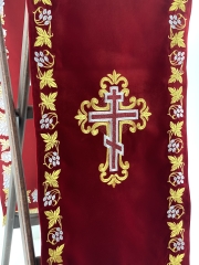 Накидка на аналой, вишивка &quot;виноград&quot; дешева бахрома