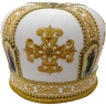 Митра  "Крест"  белая