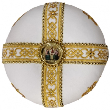 Митра  "Крест"  белая