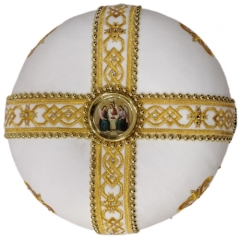 Митра  "Крест"  белая 