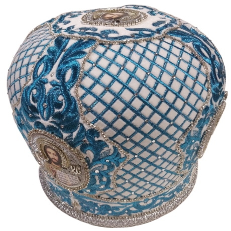 Митра  "Сетка" белая