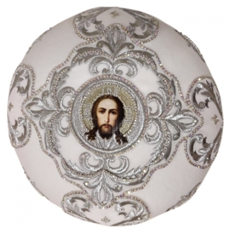 Митра  Крест  белая