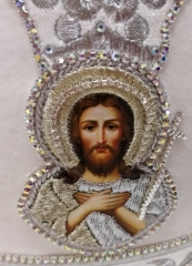 Митра  Крест  белая