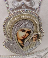 Митра  Крест  белая