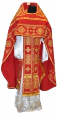 Облачення священника вишите на габардині, вишивка &quot;Коло&quot; з пришивним галуном