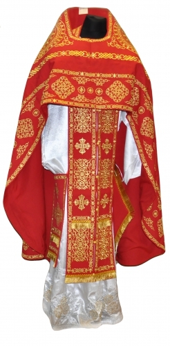 Облачение священника вишитое на габардине, вишивка