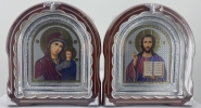 Ікони &quot;Вінчальна пара&quot; літ кольор. кор. ср. пат., рам. ср. 27х25см