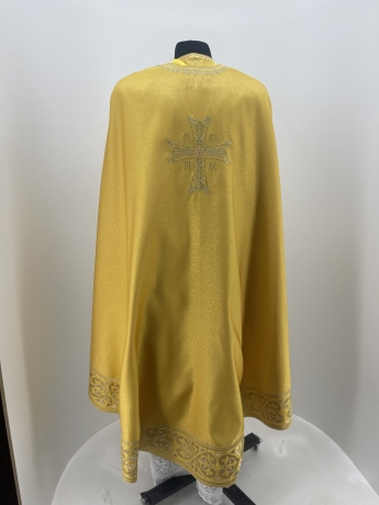Облачення священника Грецький крій, парчева тканина, з вишитим галуном, вишивка "Сердечка"
