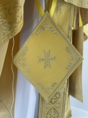 Облачення священника Грецький крій, парчева тканина, з вишитим галуном, вишивка &quot;Сердечка&quot;
