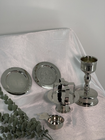 Євхаристійний набір та принадлесті 0,5л, нікелювання