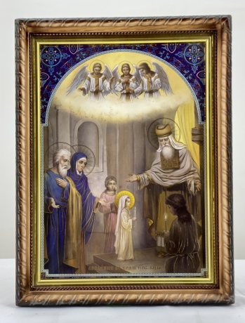 Ікона введення в храм Пресвятої Богородиці 32х42