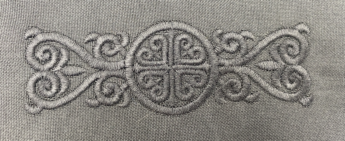 Підрясник на запах, з вишивкою, тканина сафарі