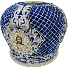 Митра " Сетка"  синяя