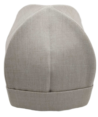 Скуфья летняя с отворотом  лен-габардин 