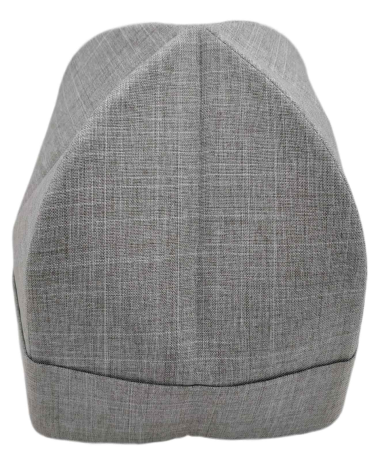 Скуфія літня з відворотом, льон-габардин