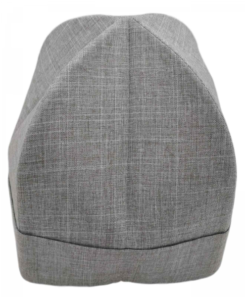 Скуфья летняя с отворотом  лен-габардин 