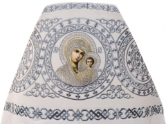 Облачення священника вишите на габардині, вишивка &quot;Коло&quot; з вишитим галуном