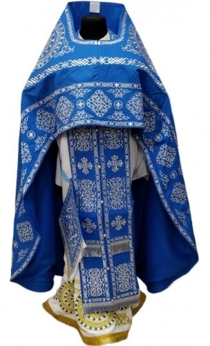 Облачение священника вишитое на габардине, вишивка